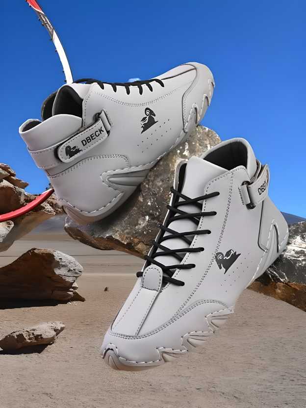 Men's Fashion Sneakers Lace-Up Trainers Basketball Style Walking Shoes Stylish Casual Shoes