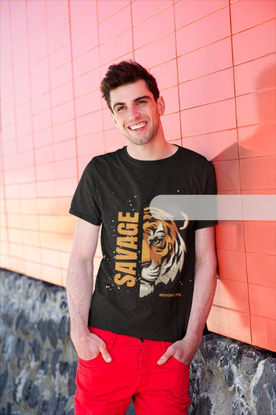 Male Printed Cotton Solid Half Sleeve Crew Neck Regular Fit T-Shirt Standard Crew T-Shirt | US21